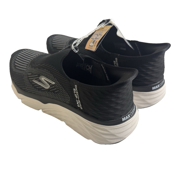 Skechers Max Cushioning Men's Size 10.5 Black/White Slip-Ins Hand Free - Picture 3 of 13